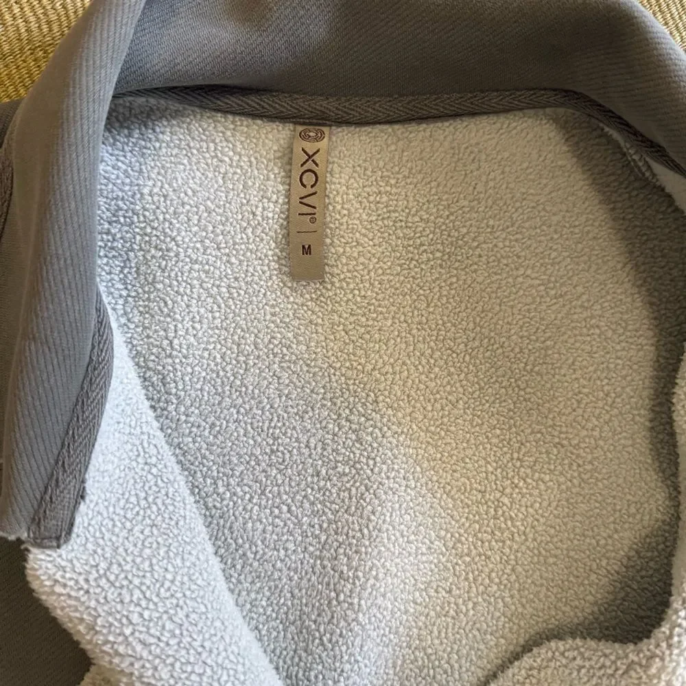 XCVI Sherpa/Suede Moto-Olive Jacket